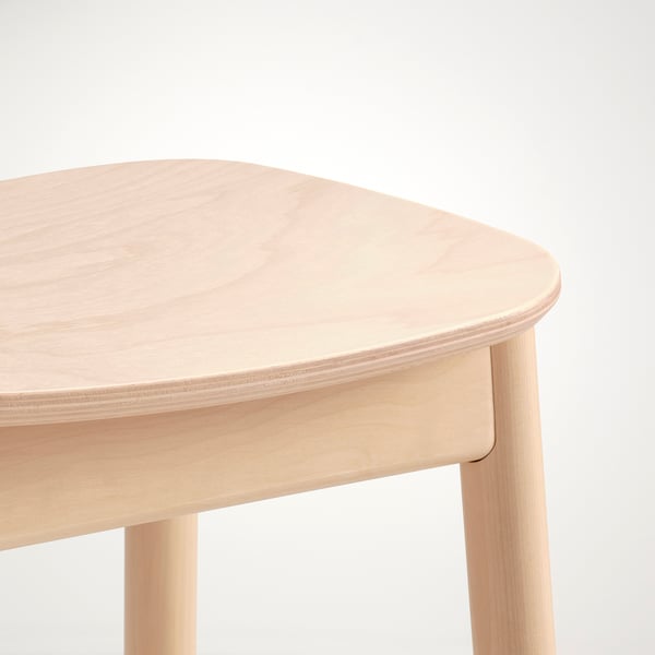 RÖNNINGE bar stool, counter height/birch, 63 cm