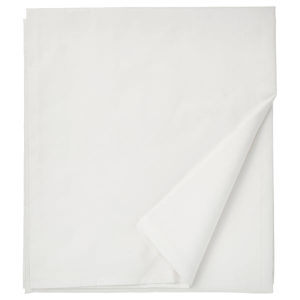 RÖNNVECKMAL flat sheet, white, 240x260 cm