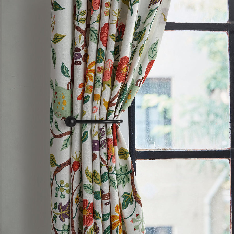 RÖRNICKA tie-back, black, 2 pack