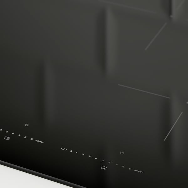 ROGESTAD - ROGESTAD Induction hob, IKEA 500 black, 78 cm