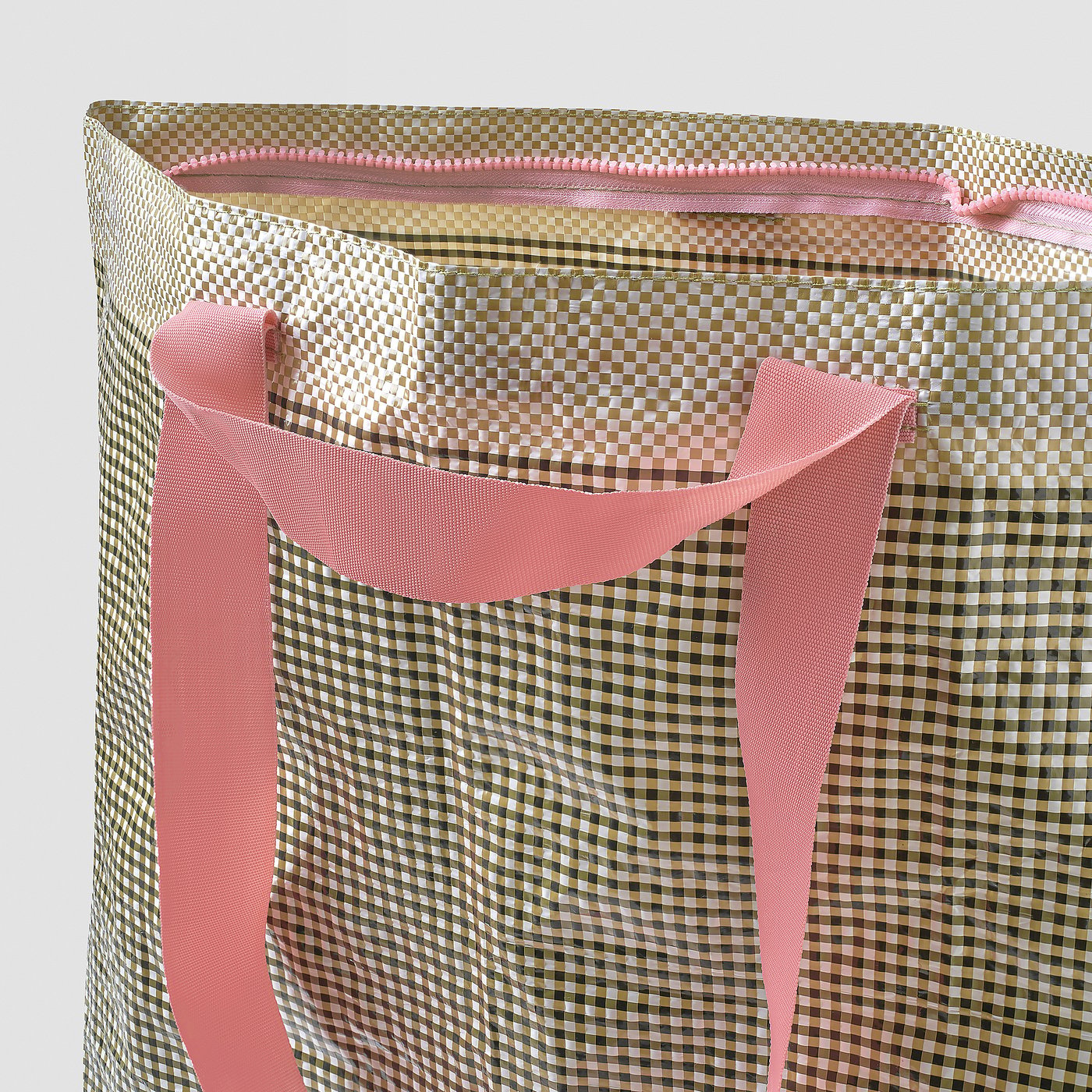 ROMELSÖN carrier bag, patterned, 45x18x45 cmx36 l