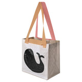 ROMELSÖN carrier bag, whale pattern, 27x18x27 cmx13 l