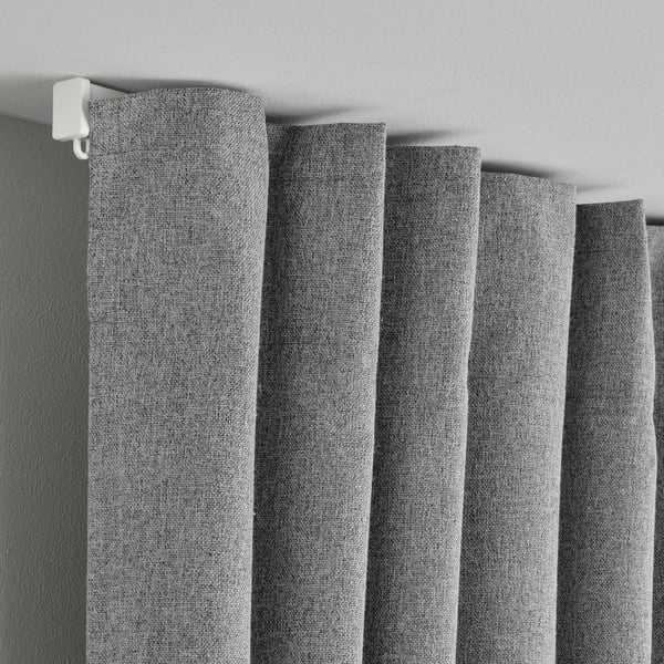 ROSENMANDEL - Blackout blind, 2 sheets, grey, 135x300 cm ,