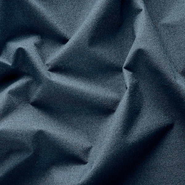 ROSENMANDEL room darkening curtains, 1 pair, dark blue/with heading tape, 135x300 cm