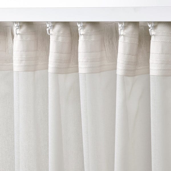 Ikea ROSENROBINIA - Thin curtain, 2 sheets, white, , 145x300 cm
