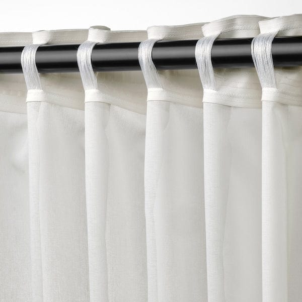Ikea ROSENROBINIA - Thin curtain, 2 sheets, white, , 145x300 cm
