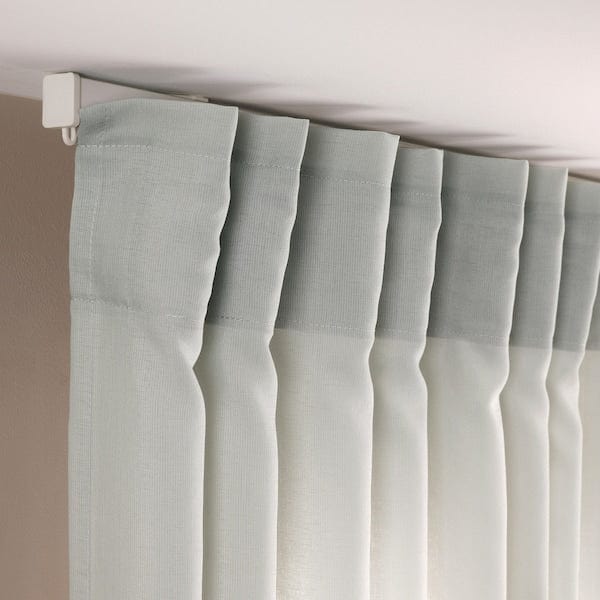 Ikea ROSENROBINIA - Thin curtain, 2 sheets, light grey, , 145x300 cm