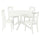 ROSENTORP / ROSENTORP table and 4 chairs, white/white, 110 cm