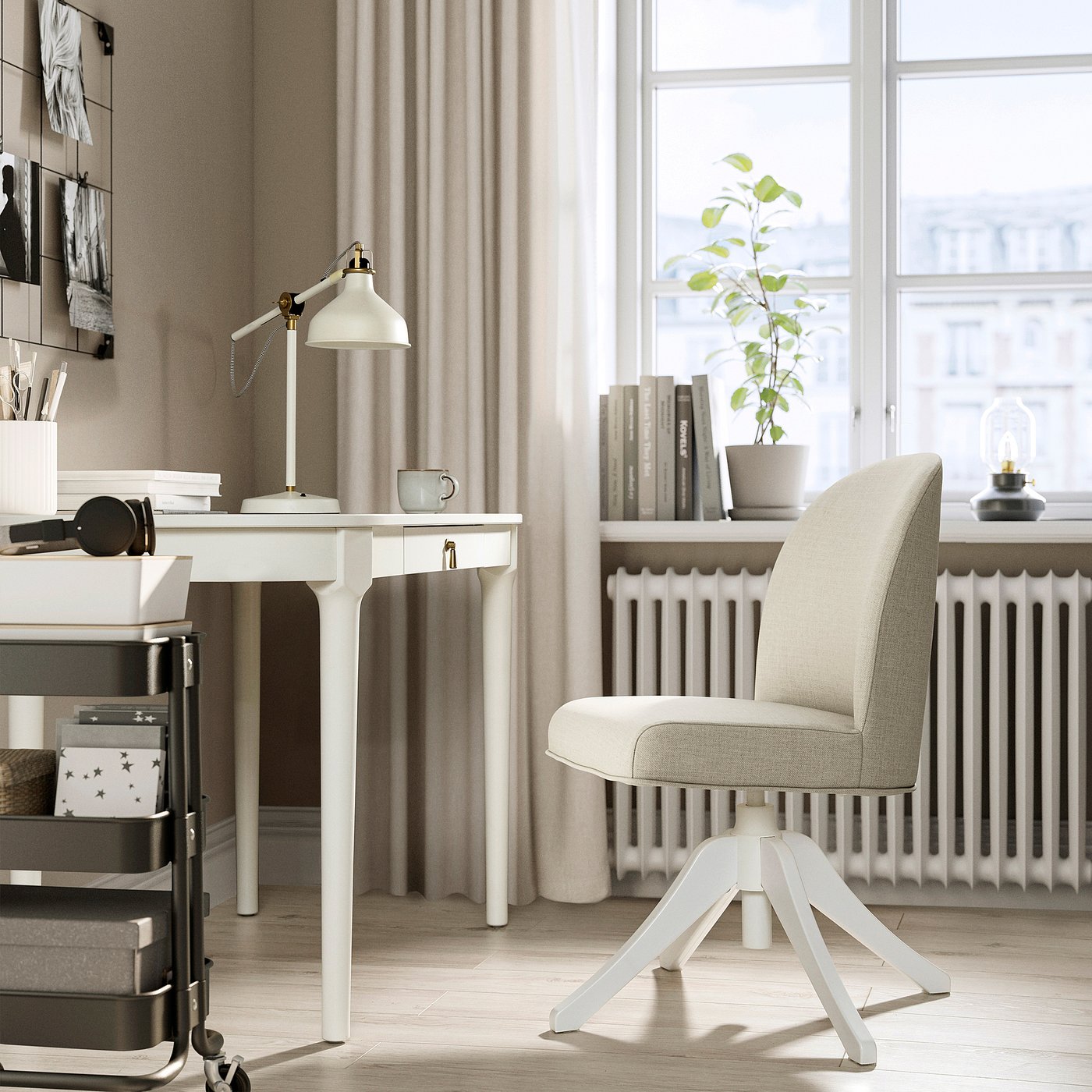 ROSENTORP desk, white, 120x60 cm