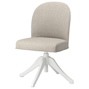 ROSENTORP swivel chair, white/Kilanda light beige, 67 cm