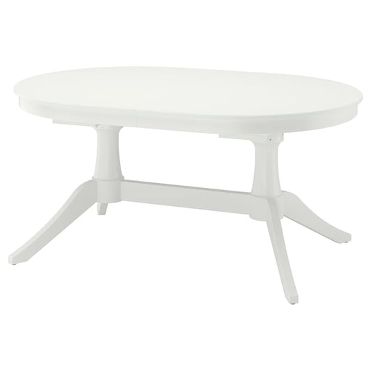 ROSENTORP extending table, white, 160/215x110 cm