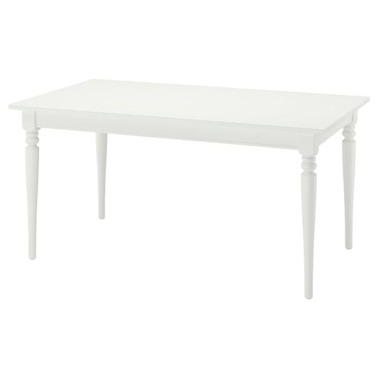 ROSENTORP extending table, white, 155/215x87 cm