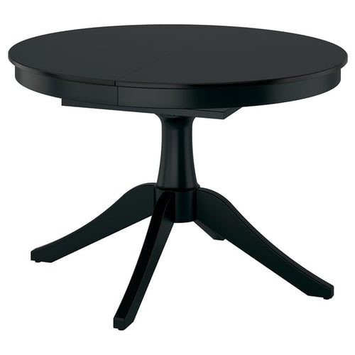 ROSENTORP extendable table, black, 110/155 cm