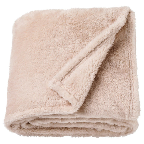 ROSTLÖNN throw, light pink, 130x170 cm
