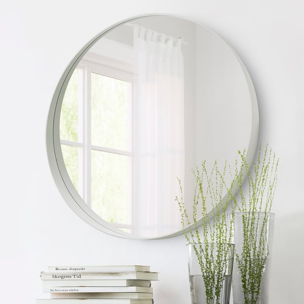 ROTSUND - ROTSUND Mirror, white, 80 cm