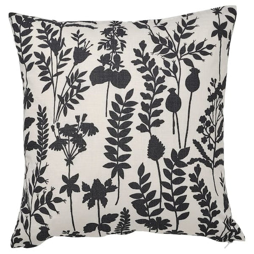 ROTVECKLARE - Cushion cover, white/anthracite, 50x50 cm