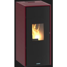PELLET STOVE ROVIGO 10 -KW 9.9 BURGUNDY COLOR