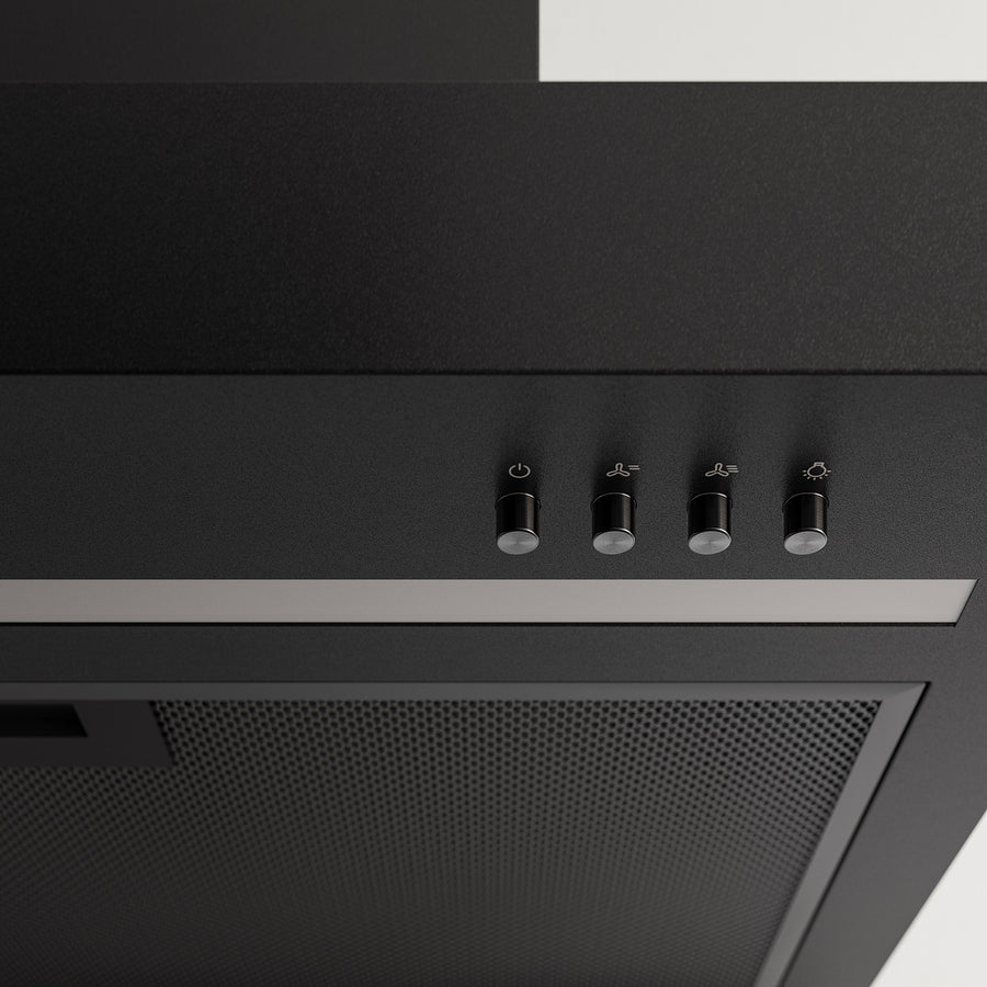 RULLBO wall mounted extractor hood, IKEA 300 black, 60 cm