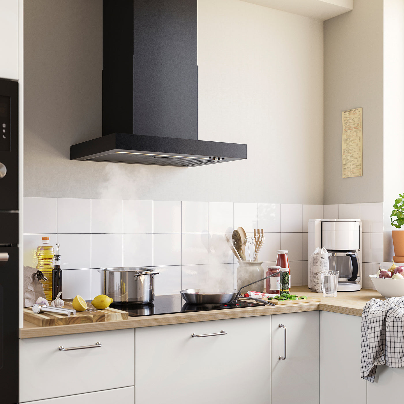 RULLBO wall mounted extractor hood, IKEA 300 black, 60 cm