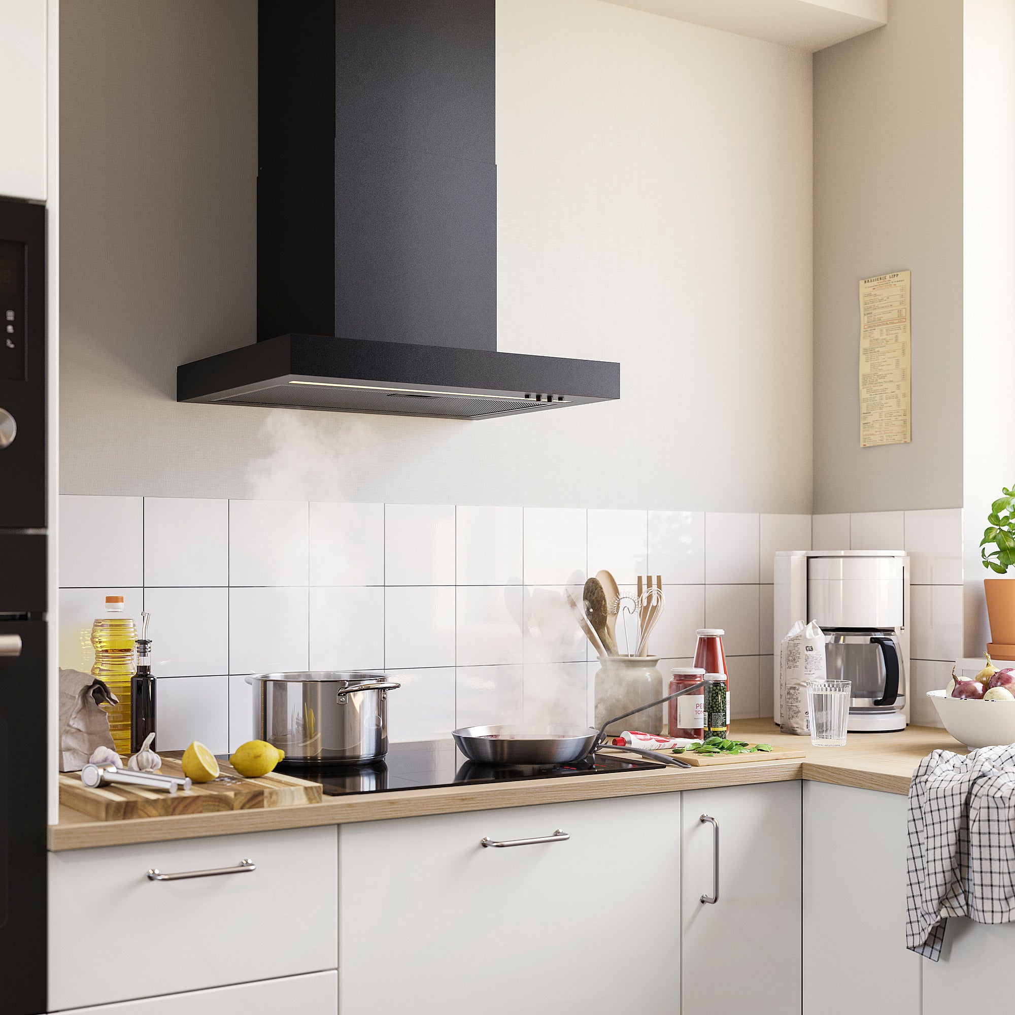 RULLBO wall mounted extractor hood, IKEA 300 black, 60 cm