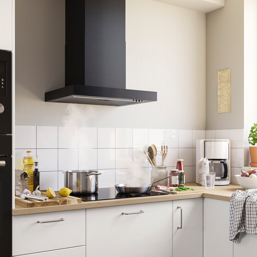 RULLBO wall mounted extractor hood, IKEA 300 black, 60 cm