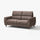 RULLERUM 2-seat sofa with electric recliner, Tornarp dark grey-brown, 184 cm