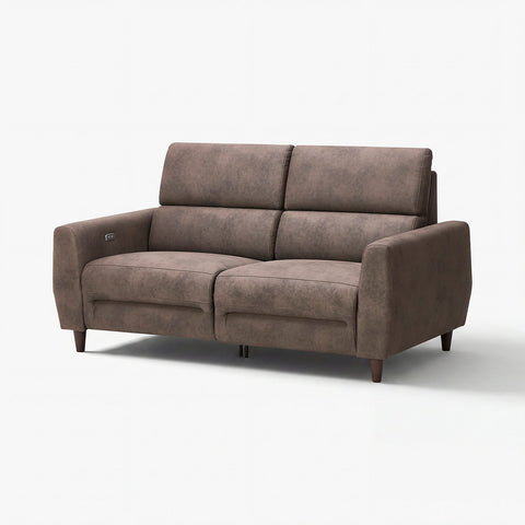 RULLERUM 2-seat sofa with electric recliner, Tornarp dark grey-brown, 184 cm