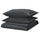 RUNDHAGTORN - Duvet cover and 2 pillowcases, anthracite,240x220/50x80 cm