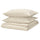 RUNDHAGTORN - Duvet cover and 2 pillowcases, beige, 240x220/50x80 cm.