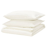 RUNDHAGTORN duvet cover and 2 pillowcases, white, 240x220/50x80 cm