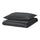 RUNDHAGTORN - RUNDHAGTORN Duvet cover and pillowcase, anthracite, 150x200/50x80 cm