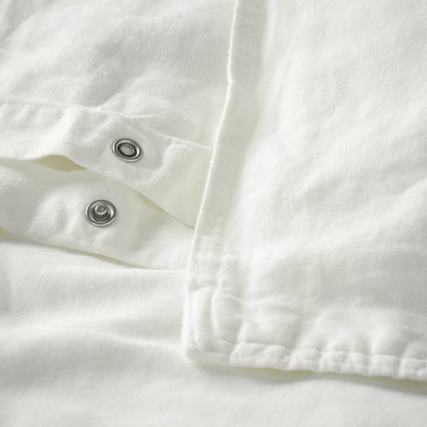 RUNDHAGTORN duvet cover and pillowcase, white, 150x200/50x80 cm