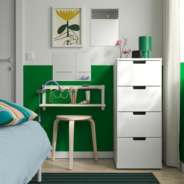 RUNDOXEL mirror, white, 30x40 cm