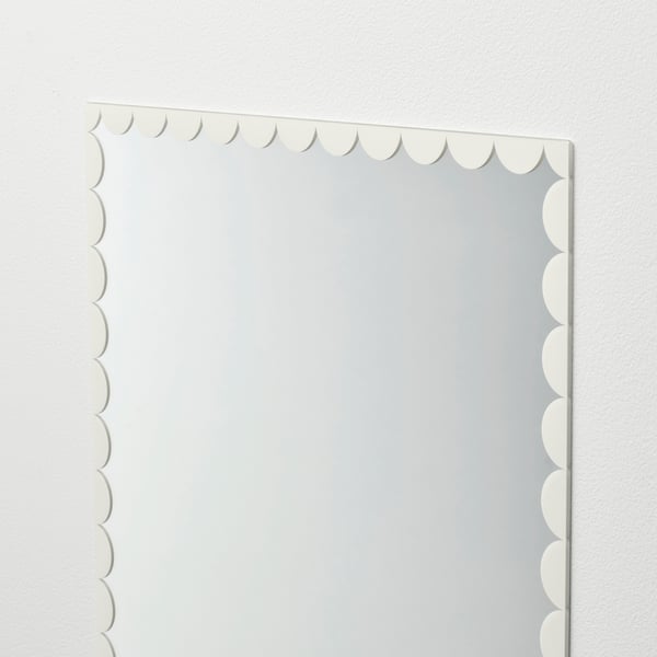 RUNDOXEL mirror, white, 30x40 cm