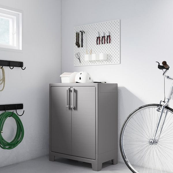 Ikea RUNMARÖ - Cabinet with doors, dark grey inside/outside, 80x44x100 cm , 80x44x100 cm