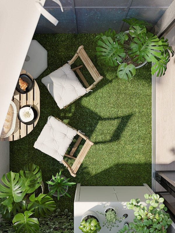 Ikea RUNNEN - Floor decking, outdoor, artificial grass, 0.81 m²