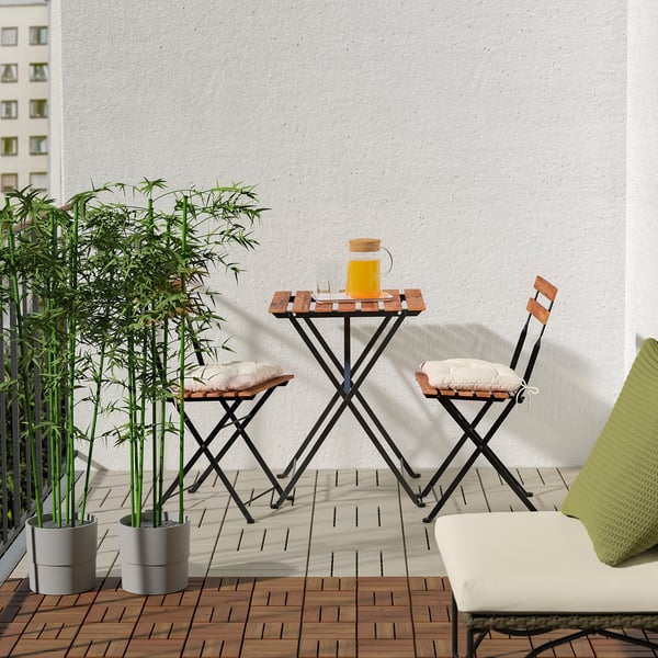 RUNNEN floor decking, outdoor, beige, 0.81 m²