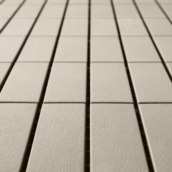 RUNNEN floor decking, outdoor, beige, 0.81 m²