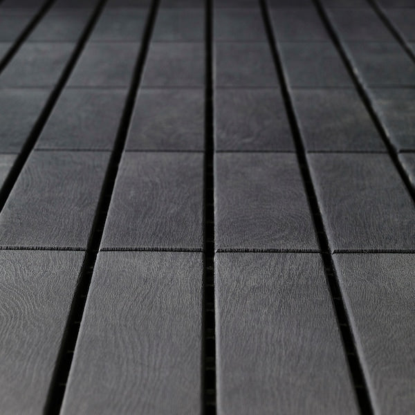 RUNNEN floor decking, outdoor, dark grey, 0.81 m²