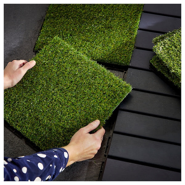 RUNNEN floor decking, outdoor, artificial grass, 0.81 m²