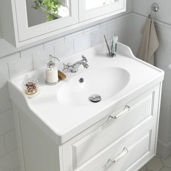 RUNSKÄR wash-basin mixer tap, chrome-plated