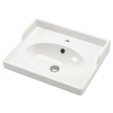 RUTSJÖN wash-basin, white, 62x49 cm