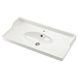 RUTSJÖN wash-basin, white, 102x49 cm