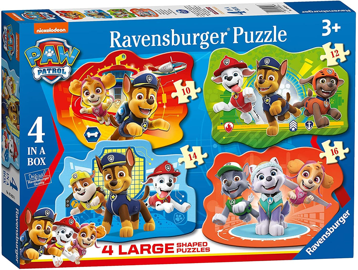 Toys 4 in 1 Shaped Puzzles - Paw Patrol