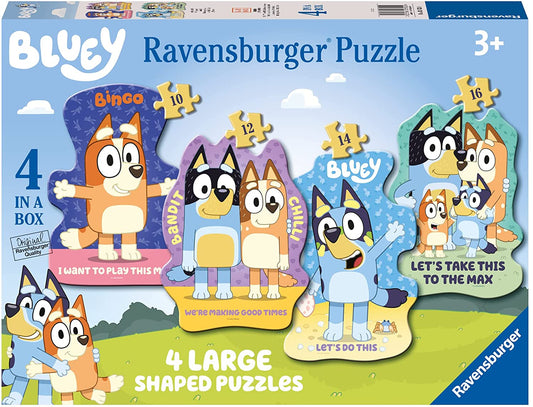 Toys 4 in 1 Shaped Puzzles - Bluey