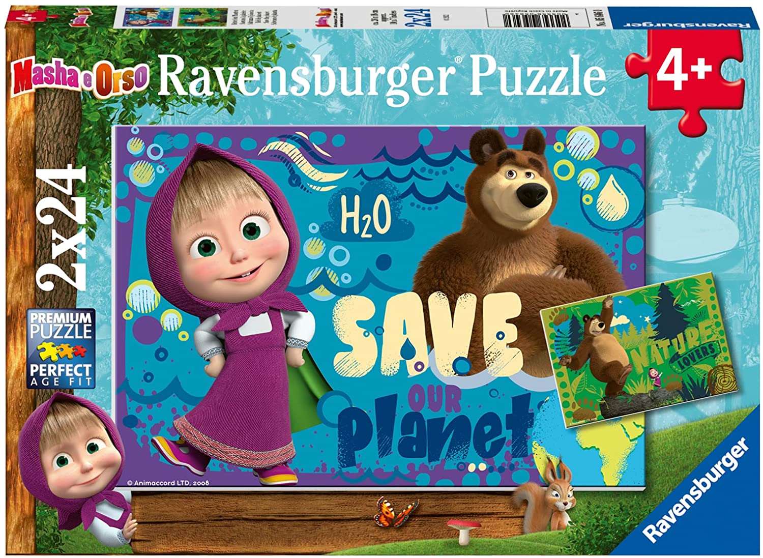 2 24 Piece Puzzles Masha And The Bear - best price from Maltashopper.com RVB05646