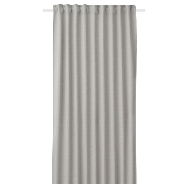 Ikea RYSSBRÄKEN - Semi-blind curtain, 1 piece, light grey, , 140x300 cm