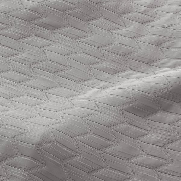 RYSSBRÄKEN room darkening curtain, 1 piece, light grey/with heading tape, 140x300 cm