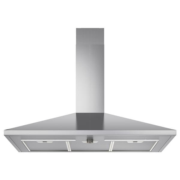 RYTMISK wall mounted extractor hood, stainless steel, 90 cm