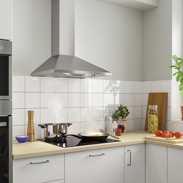 RYTMISK wall mounted extractor hood, stainless steel, 60 cm